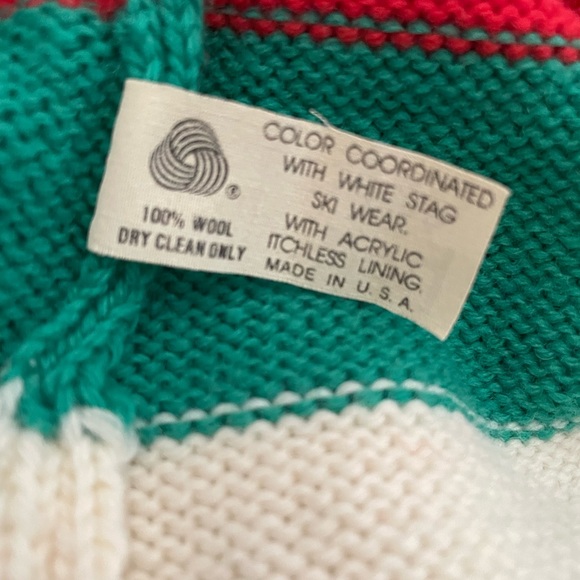 Excellent Condition Vintage 70’s White Stag Hat Stalker Wool Beanie Made In USA - Picture 7 of 7